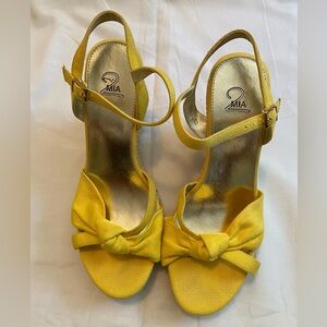 MIA2 Canvas Espadrille Wedge Sandals Sz 9